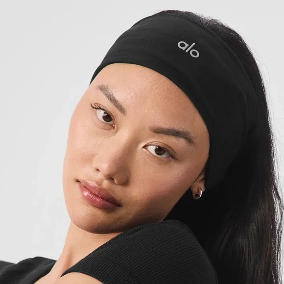 Alo Performance Conquer Logo Headband - Picture 3 of 3